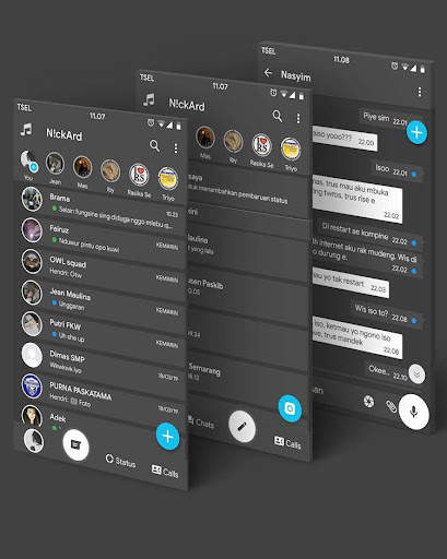 Tema Chat dan Wallpaper screenshot 5