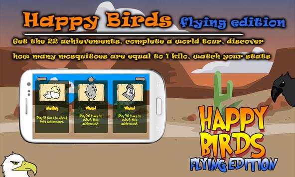 Happy Birds :Flying Edition स्क्रीनशॉट 2