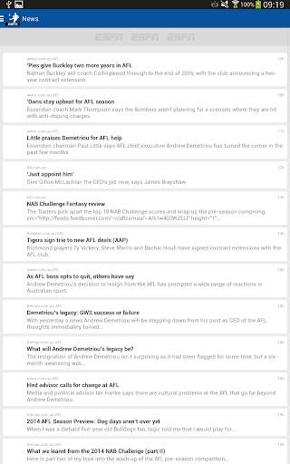 AFL Live Scores - Footy Now screenshot 14