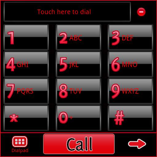 GO Contacts Black & Red Theme 1.0