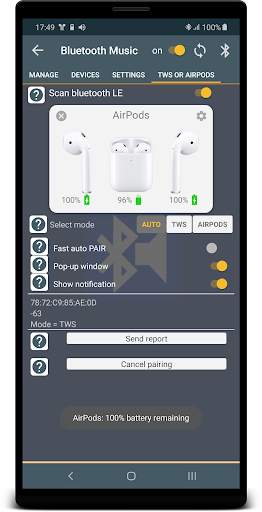 Bluetooth Music Widget Battery screenshot 6