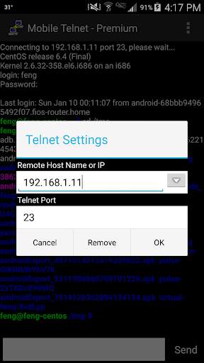 Mobile Telnet(Premium Version) screenshot 3