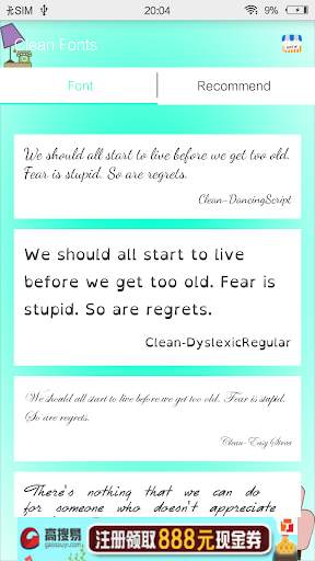 Clean Fonts screenshot 2
