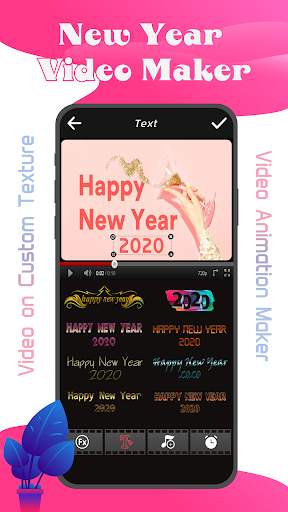 Happy New Year Photo Video Maker 2020 screenshot 1
