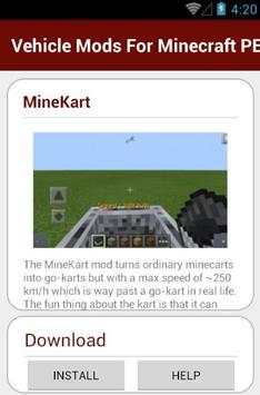 Vehicle Mods For Minecraft PE screenshot 4