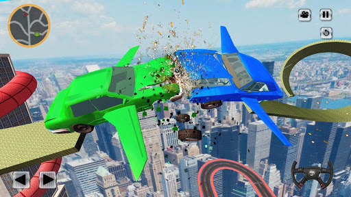 Flying Car Derby Crash Stunts & Car Racing screenshot 14