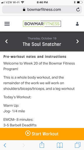 Bowmar Fitness screenshot 3