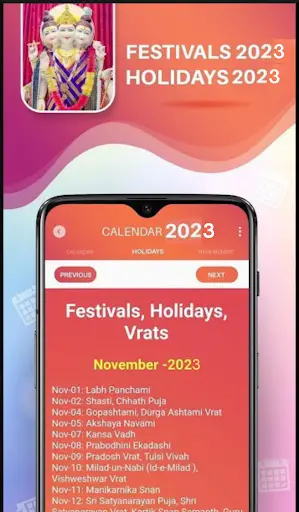2023 calendar - Bharat screenshot 4