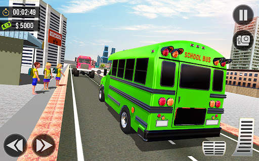School Bus Driving Games 3D screenshot 2