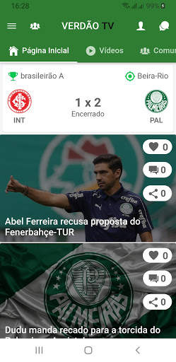 VERDÃO TV - Notícias, Vídeos e Jogos do Palmeiras screenshot 3