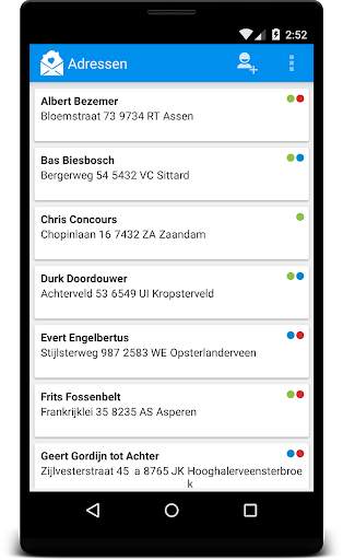 Adresses-app screenshot 1
