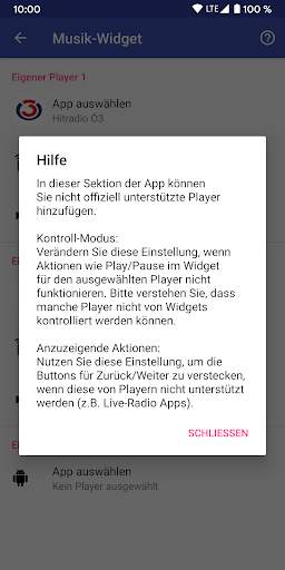 Musik-Widget (Material Design) screenshot 8