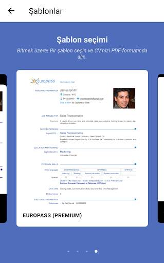 Kolay CV Özgeçmiş Oluştur PDF  screenshot 8
