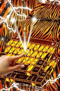 Tema Keyboard Tiger Emas screenshot 2
