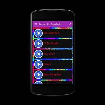 Music & Liric Zayn Malik screenshot 1
