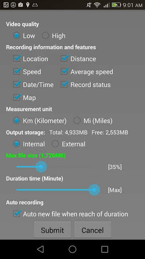 กล้องติดรถยนต์ (ฟรี) screenshot 10