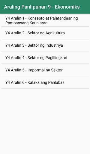 Araling Panlipunan 9 screenshot 3