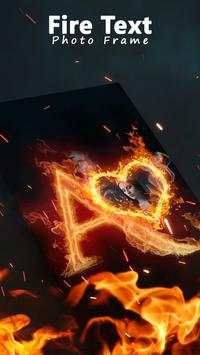Fire Text Photo Frame screenshot 3