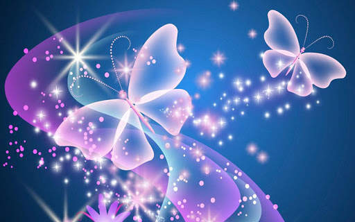 Neon Butterfly Wallpaper screenshot 2