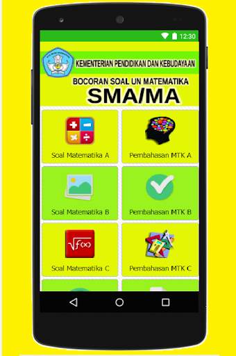 UN MATEMATIKA SMA/MA 2020 screenshot 2