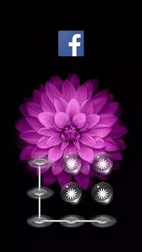 Green Applock Theme Flower screenshot 2