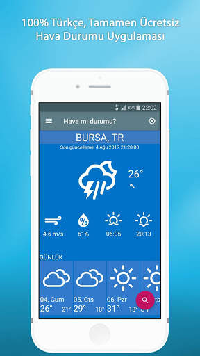 Hava mı durumu? Hava Durumu Uygulaması   Widget screenshot 1