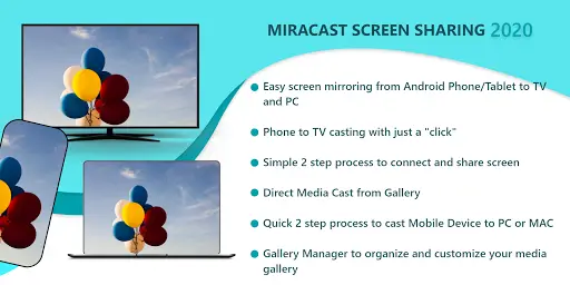 Miracast Screen Sharing App स्क्रीनशॉट 1