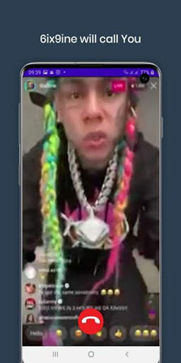 6ix9ine Tekashi Video Call And Sing For You - Fake screenshot 4