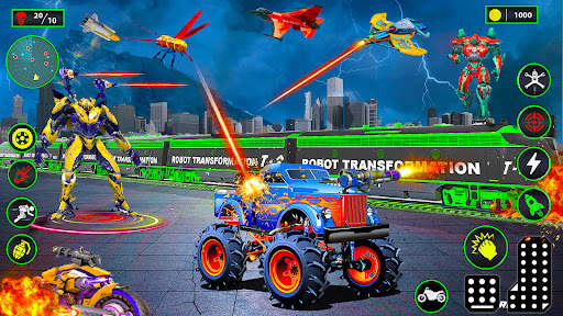 Robot Transform-Robot Car Game screenshot 1