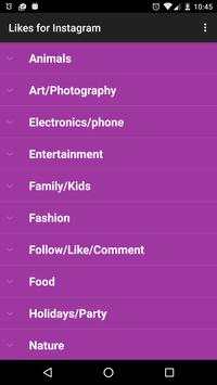 Likes for Instagram screenshot 1
