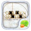 GO SMS GOLDEN SECTION THEME أيقونة