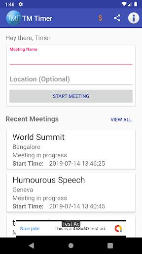 ToastMasters Timer App screenshot 1