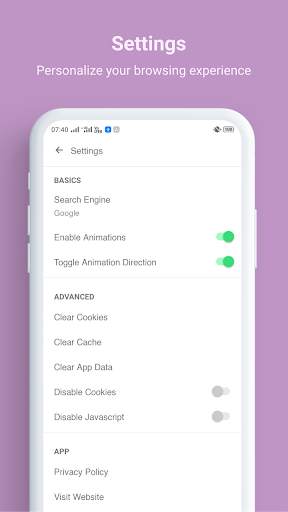Turbo Browser - Fast & Secure screenshot 6