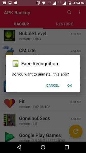 App back up and Restore 3 تصوير الشاشة