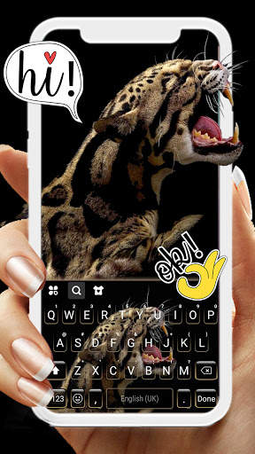 Roar Cheetah कीबोर्ड पृष्ठभूमि स्क्रीनशॉट 1
