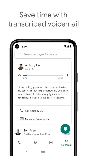 Google Voice 4 تصوير الشاشة