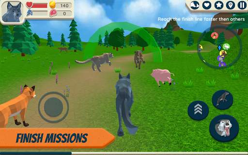 Wolf Simulator: Wild Animals 3 screenshot 2