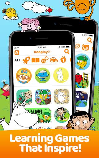 Rooplay - Free! Safe Learning Games for Kids screenshot 1