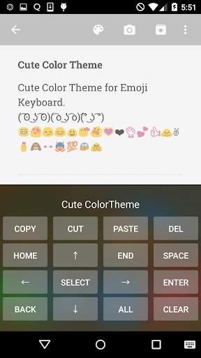 Cute Color Skin Emoji Keyboard screenshot 3