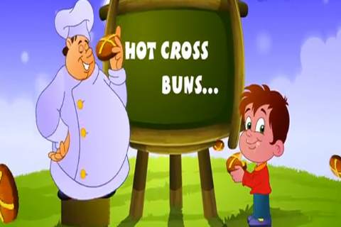Kids Rhyme Hot Cross Buns screenshot 1