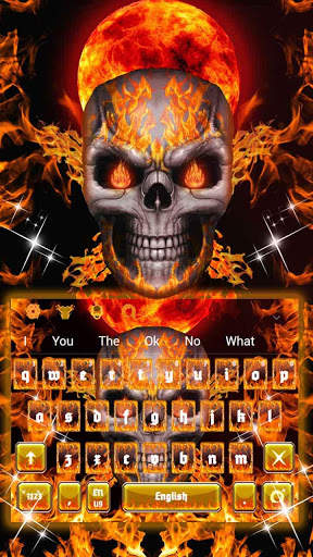 Fire skull keyboard screenshot 4