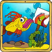 Baby coloring apps: the fishes icon