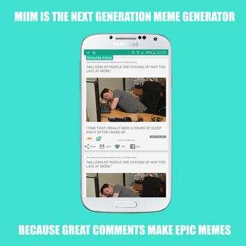 miim: facebook meme generator screenshot 1