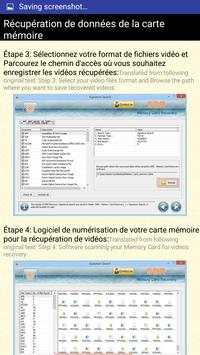 Récupération de données de la carte mémoire Help 5 تصوير الشاشة