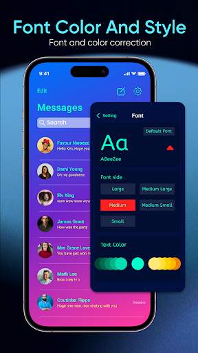 AI Messages OS16 - Messenger 3 تصوير الشاشة