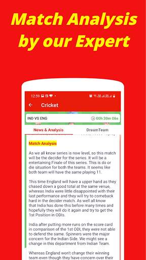 Dream Team11 - Fantasy Team Guide for Dream11 screenshot 5
