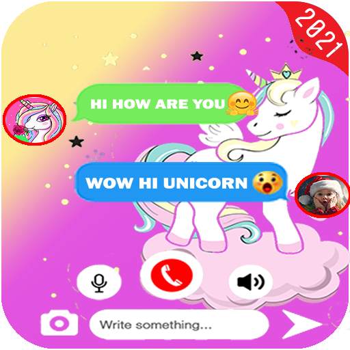 talk with unicorn call and fake Chat PRANK 1.0