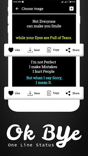 Ok Bye status – Images Quotes screenshot 3