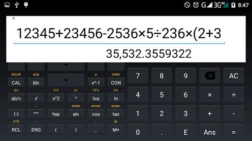 Scientific calculator fx-570MS screenshot 1