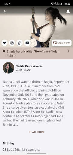 JKT48 Acoustic Fan App screenshot 3